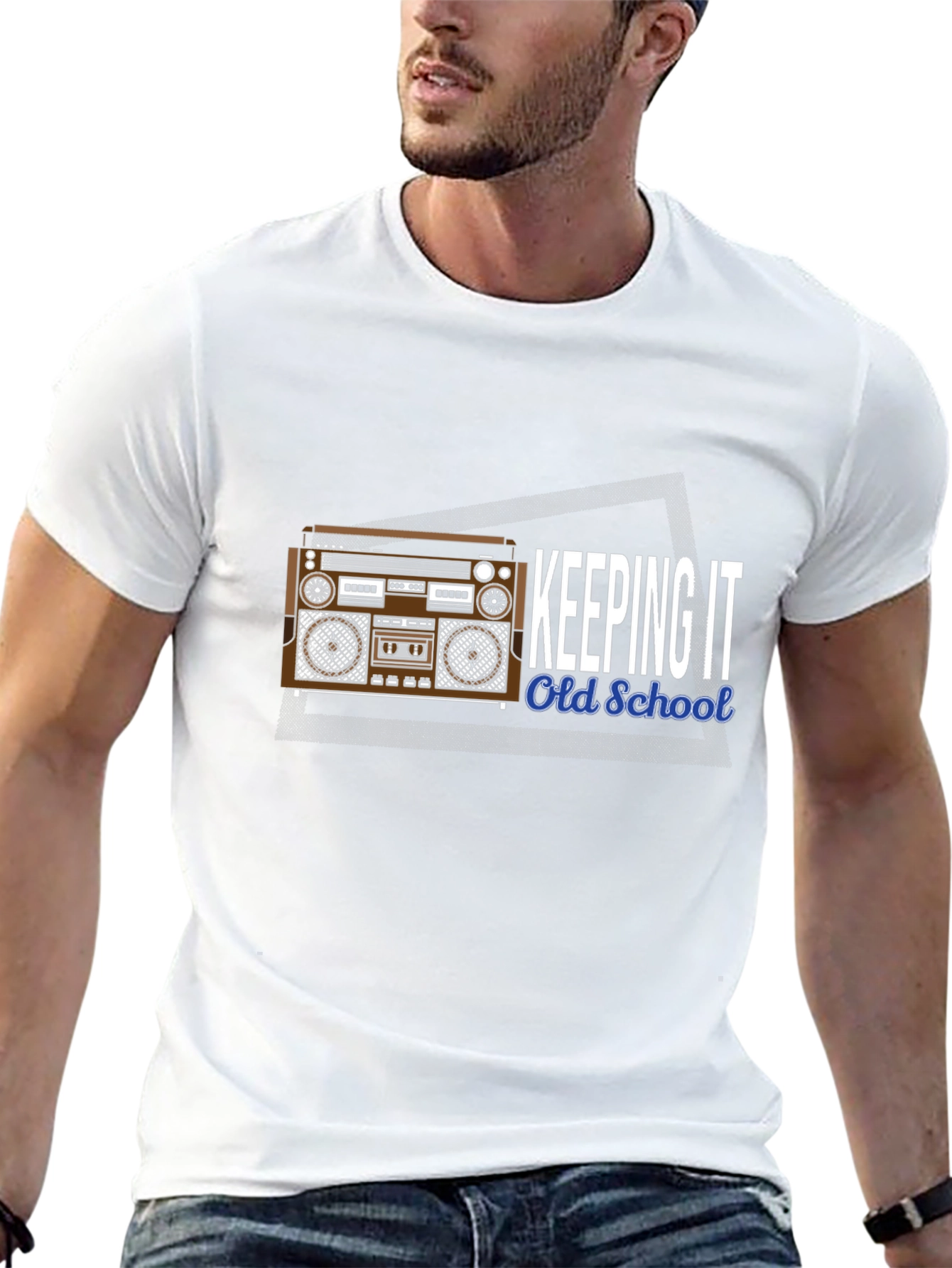 Retro Boombox T-Shirt - Keeping It Old School