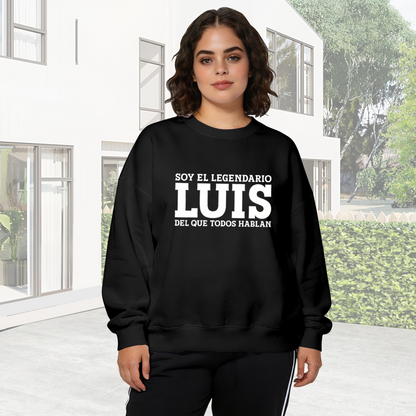 Trendy Spanish Quote LUIS Statement Crewneck Sweatshirt