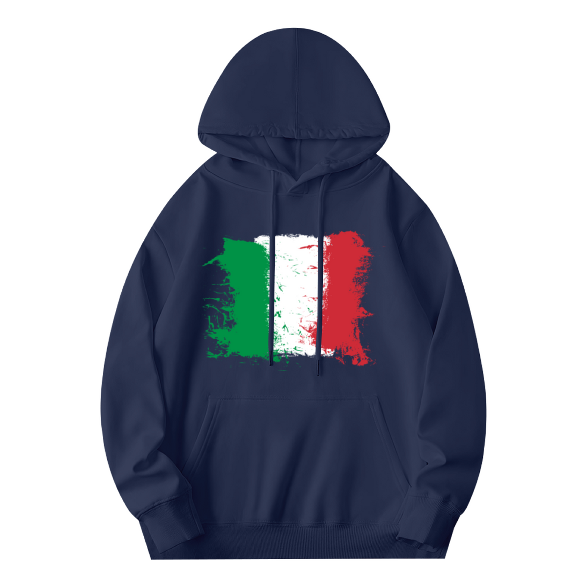 Vintage Italy Flag Unisex Hoodie, Breathable Comfort