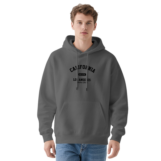 Vintage California Los Angeles Retro Charcoal Hoodie