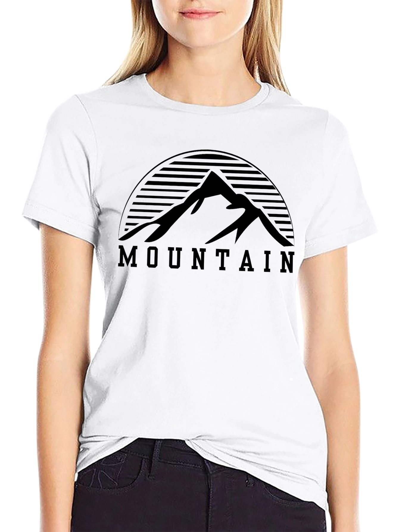 Mountain Graphic Tee - Black