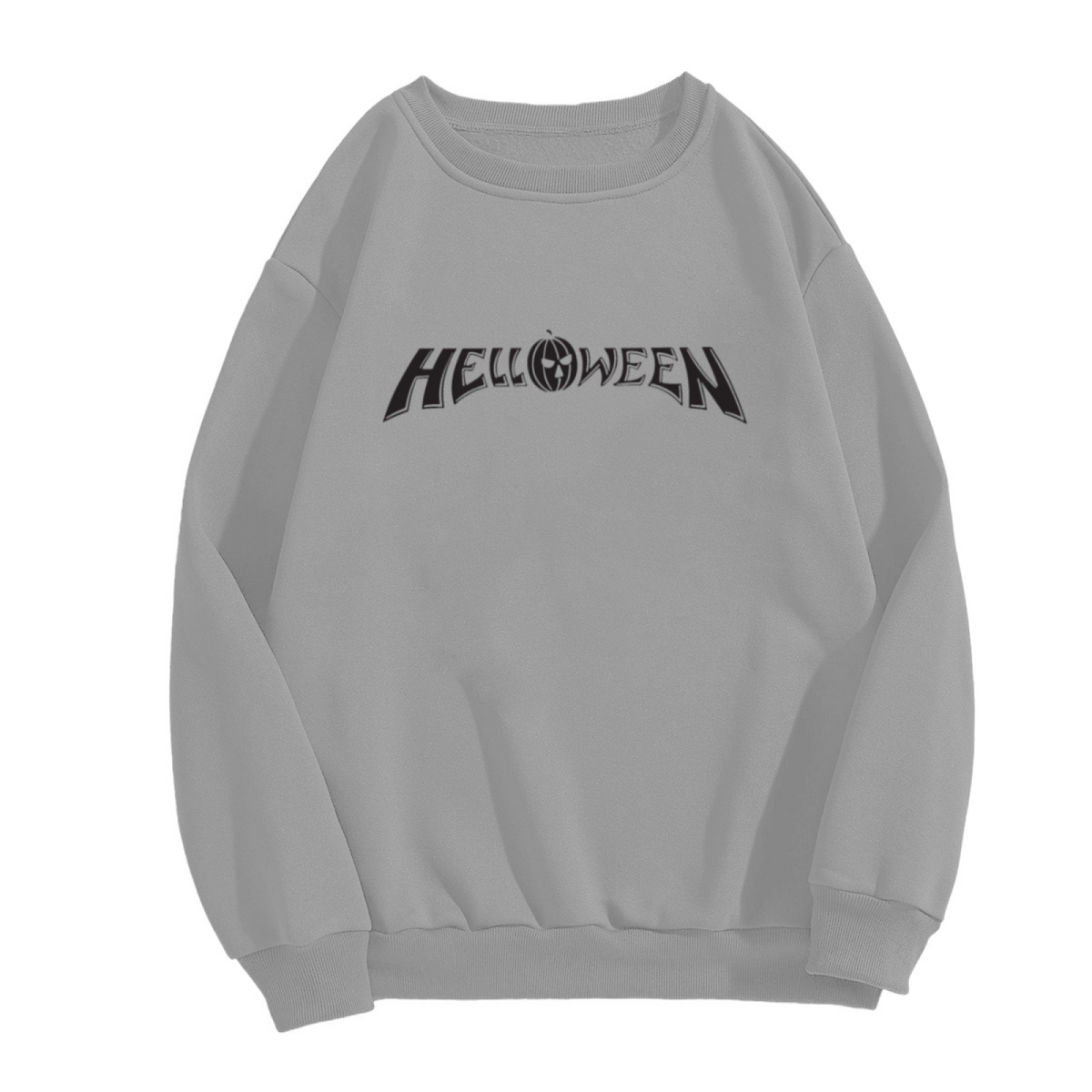 Helloween Power Metal Band Pumpkin Logo Graphic Crewneck Sweatshirt