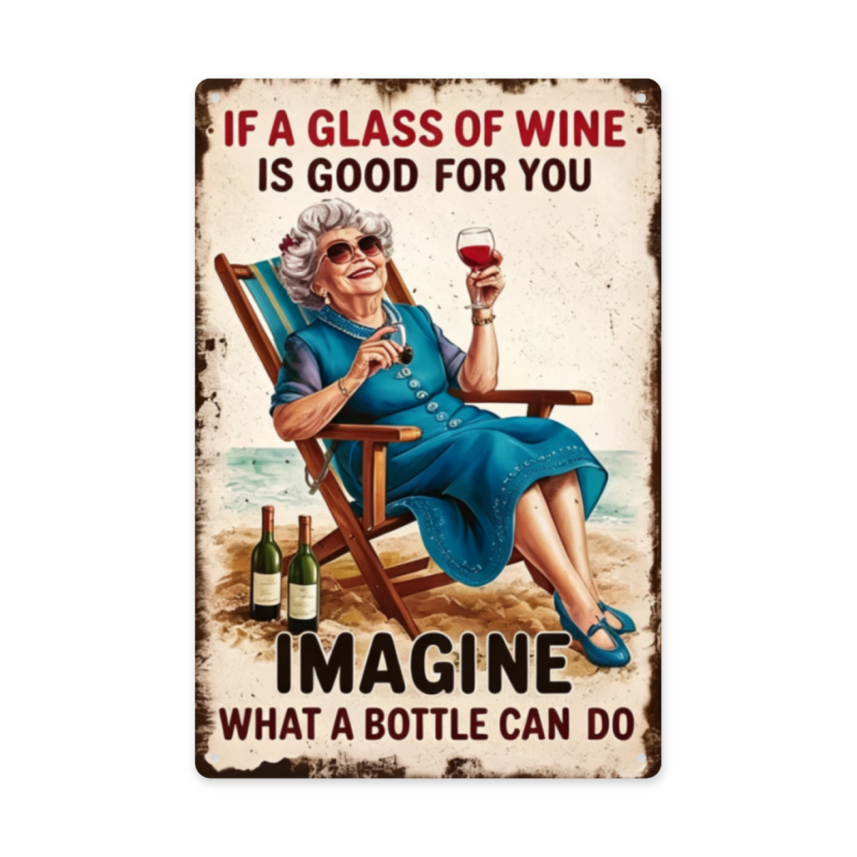 11:11 Make A Wish Dandelion Minimal Vintage Rust Tin Sign