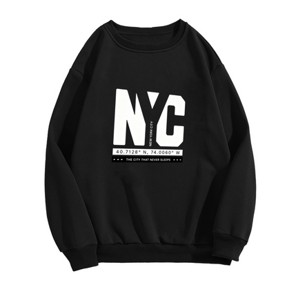 NYC Coordinate City Statement Crewneck Sweatshirt