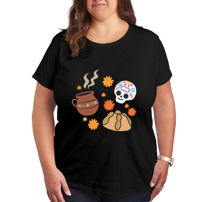 D¨ªa De Los Muertos Sugar Skull Mexican Folk Tee