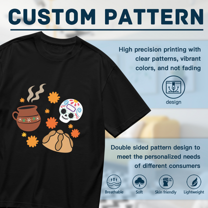 D¨ªa De Los Muertos Sugar Skull Mexican Folk Tee