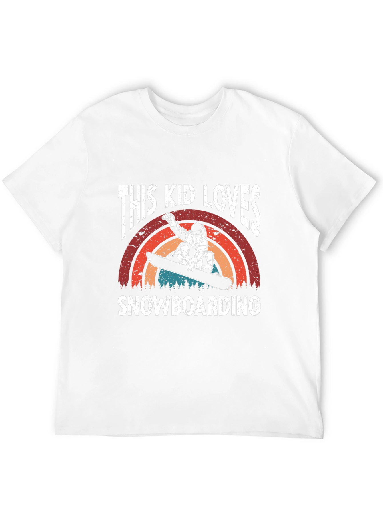 This Kid Loves Snowboarding T-Shirt - Black