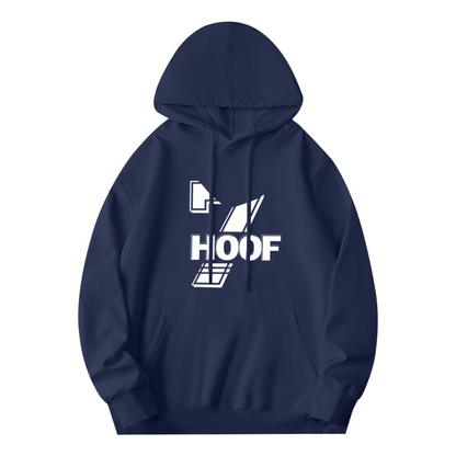 Geometric HOOF Graphic Casual Pullover Hoodie
