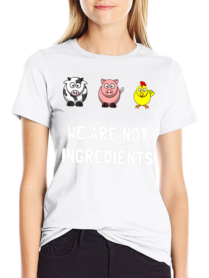 Vegan Graphic Tee - We Are Not Ingredients