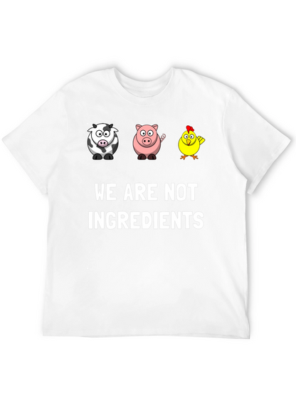 Vegan Graphic Tee - We Are Not Ingredients