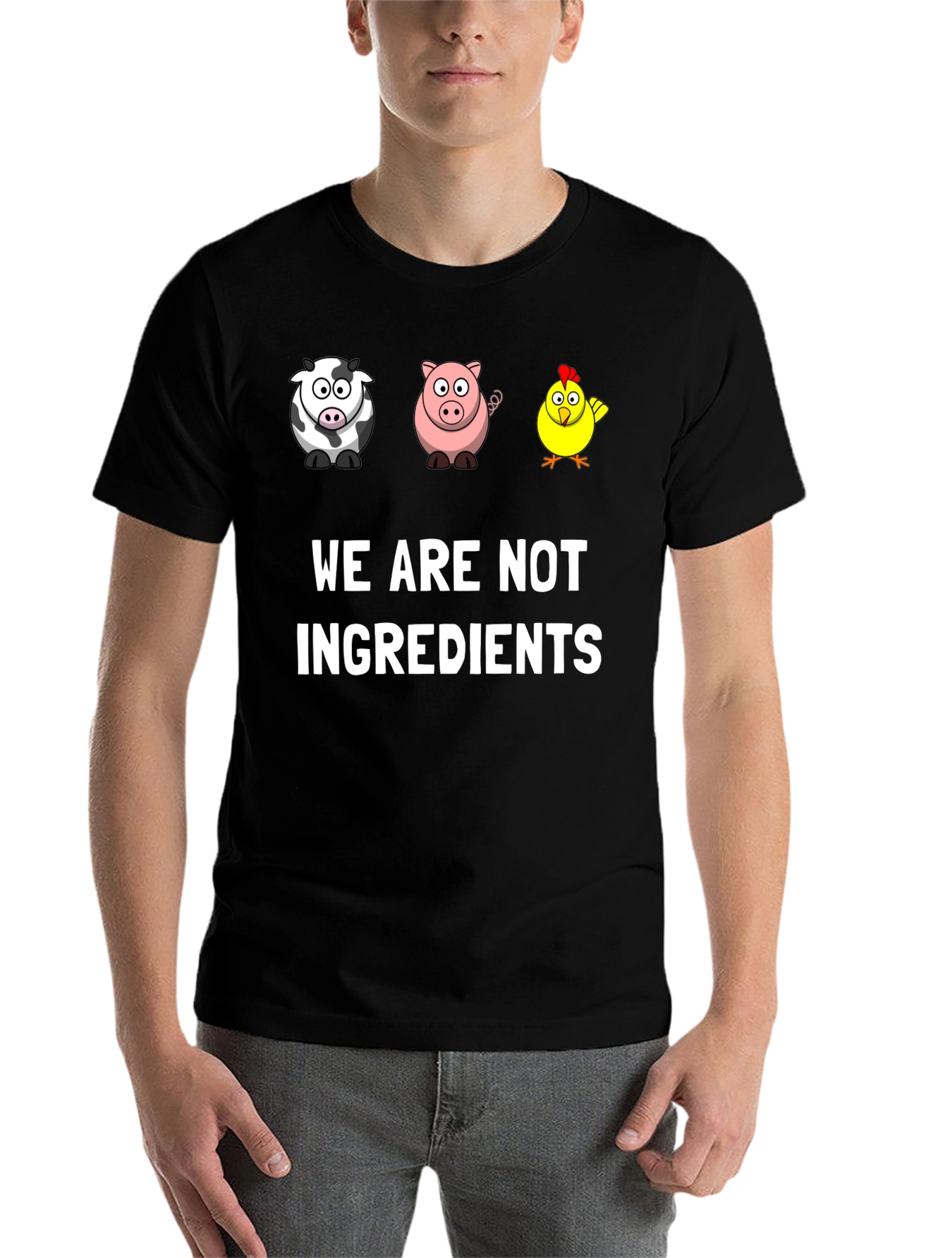 Vegan Graphic Tee - We Are Not Ingredients