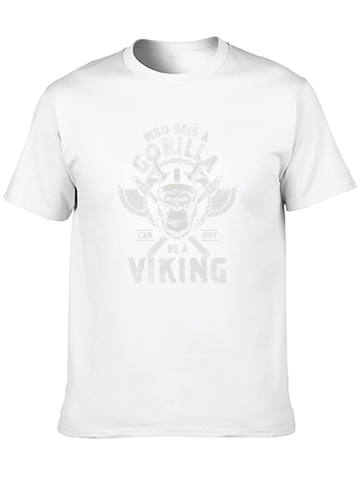 Gorilla Viking Graphic T-Shirt - Funny Novelty Tee