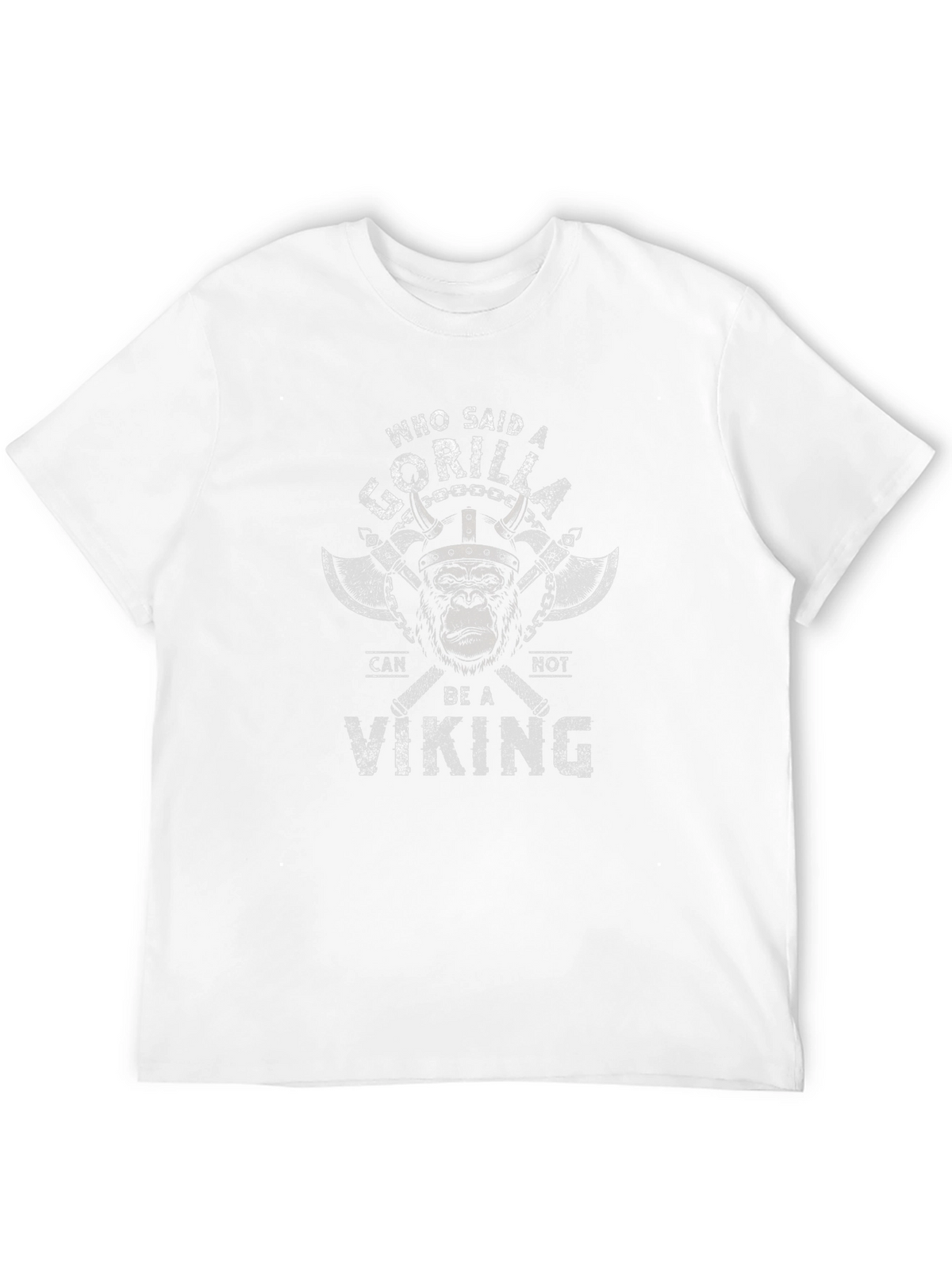 Gorilla Viking Graphic T-Shirt - Funny Novelty Tee