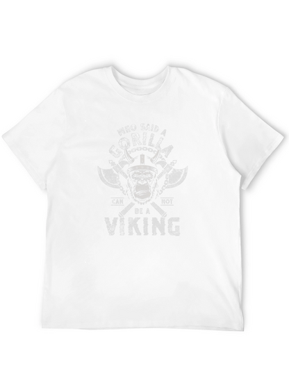 Gorilla Viking Graphic T-Shirt - Funny Novelty Tee