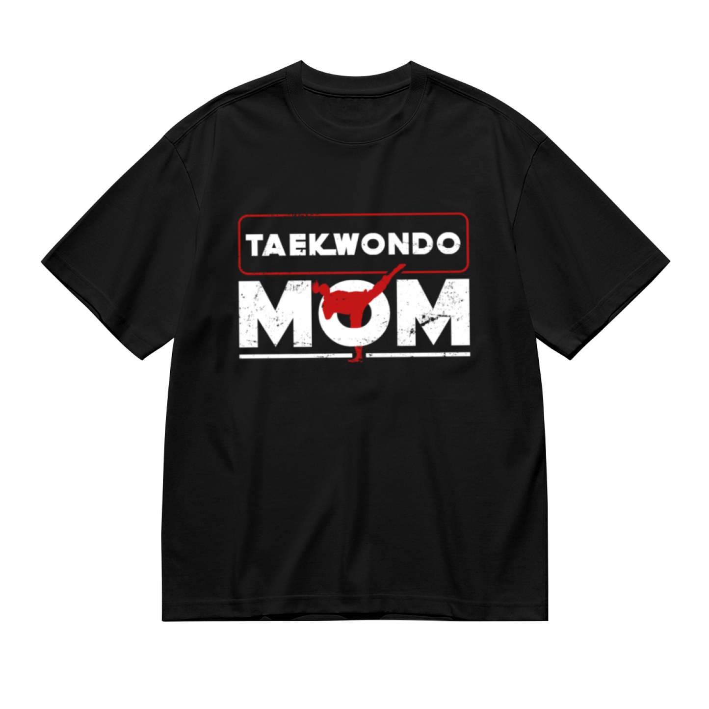 Distressed Vintage Taekwondo Mom Proud Tee