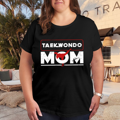 Distressed Vintage Taekwondo Mom Proud Tee