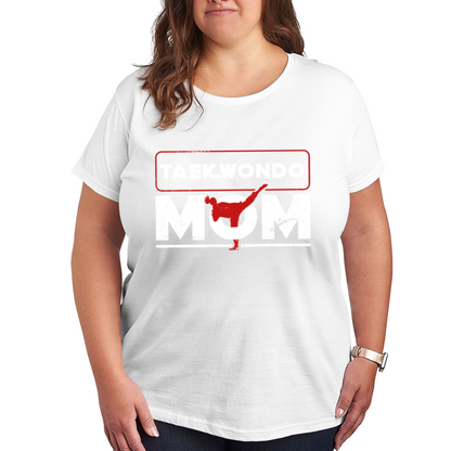 Distressed Vintage Taekwondo Mom Proud Tee
