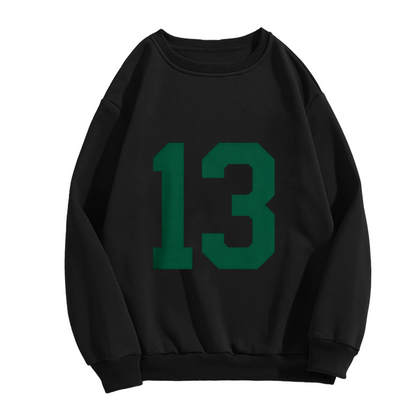 Retro Number 13 Sport Style Crewneck Sweatshirt
