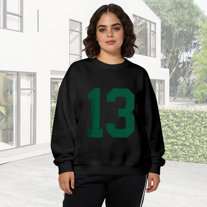 Retro Number 13 Sport Style Crewneck Sweatshirt
