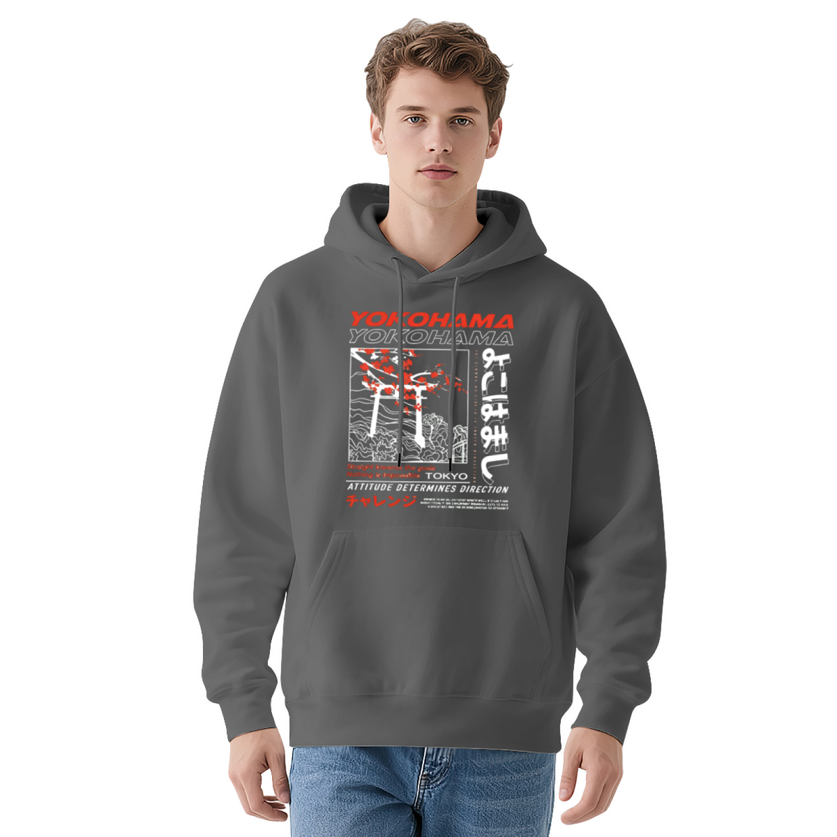 Yokohama Japanese Street Culture Urban Graphic Hoodie