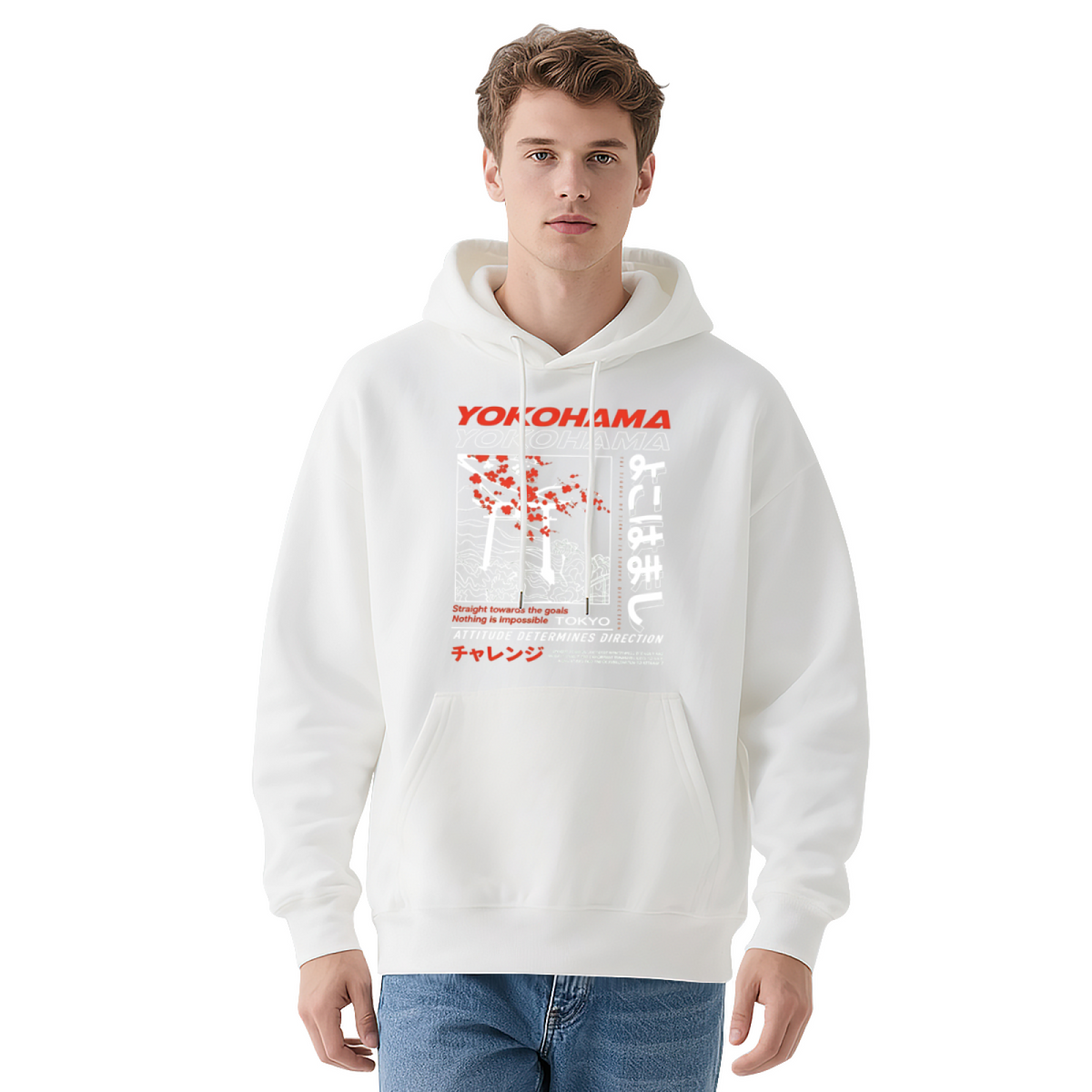 Yokohama Japanese Street Culture Urban Graphic Hoodie