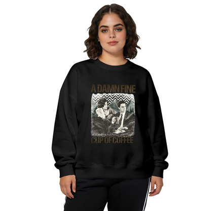A Damn Fine Cup Of Coffee Retro Movie Fan Crewneck Sweatshirt