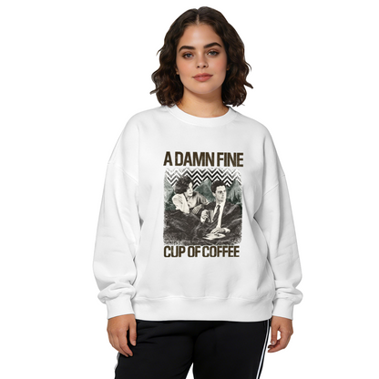 A Damn Fine Cup Of Coffee Retro Movie Fan Crewneck Sweatshirt