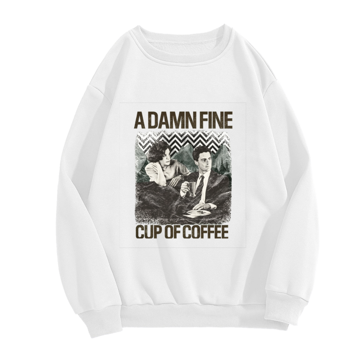 A Damn Fine Cup Of Coffee Retro Movie Fan Crewneck Sweatshirt