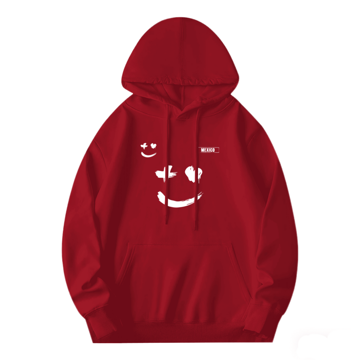 Mexico Drip Smile Face Creative Graphic Hoodie