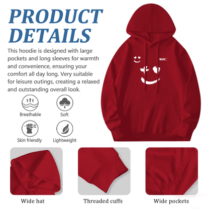Mexico Drip Smile Face Creative Graphic Hoodie