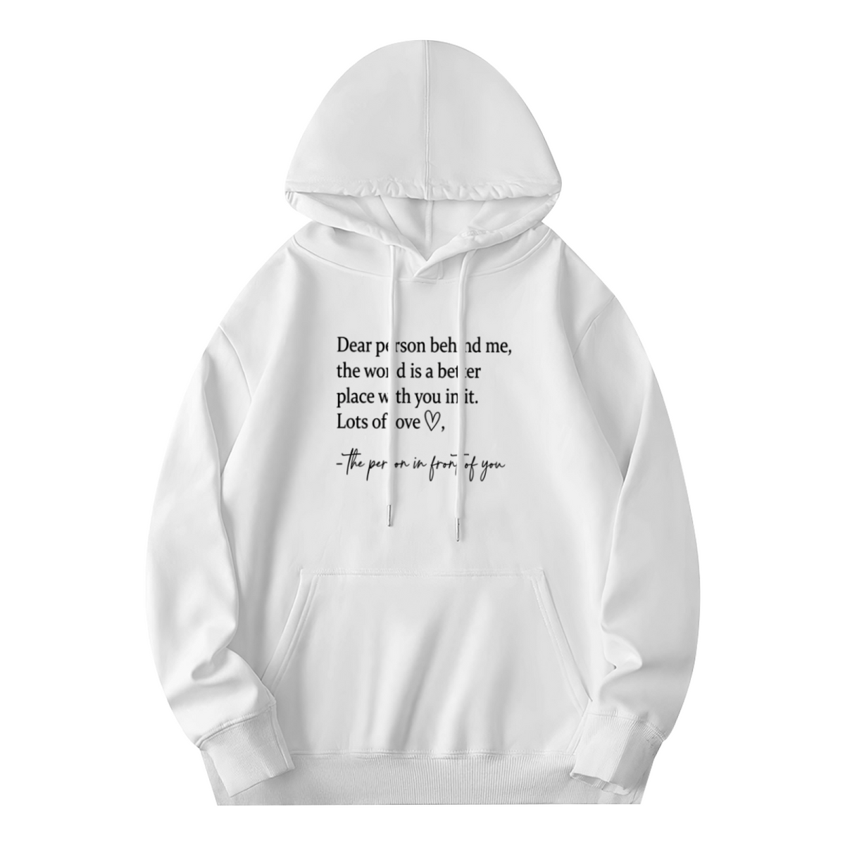 Inspirational Kindness Quote Message Graphic Hoodie