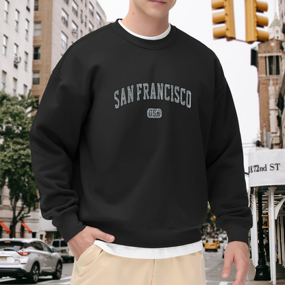 Vintage San Francisco USA College Style Crewneck Sweatshirt
