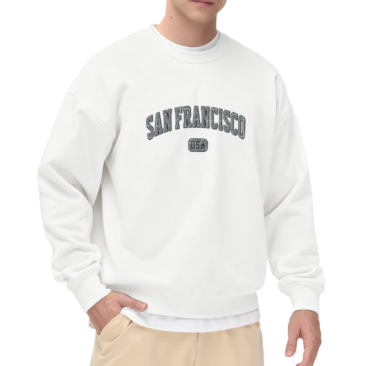Vintage San Francisco USA College Style Crewneck Sweatshirt