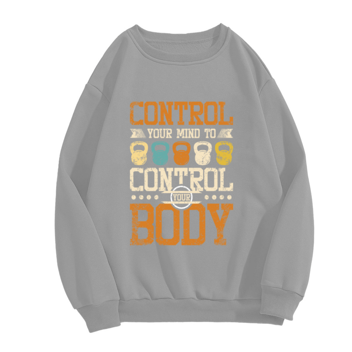 Phantom Mask & Romantic Rose Print Crewneck Sweatshirt