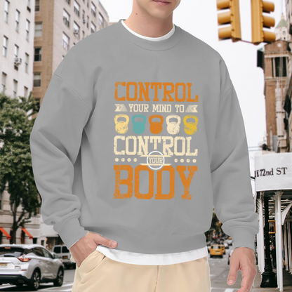 Phantom Mask & Romantic Rose Print Crewneck Sweatshirt
