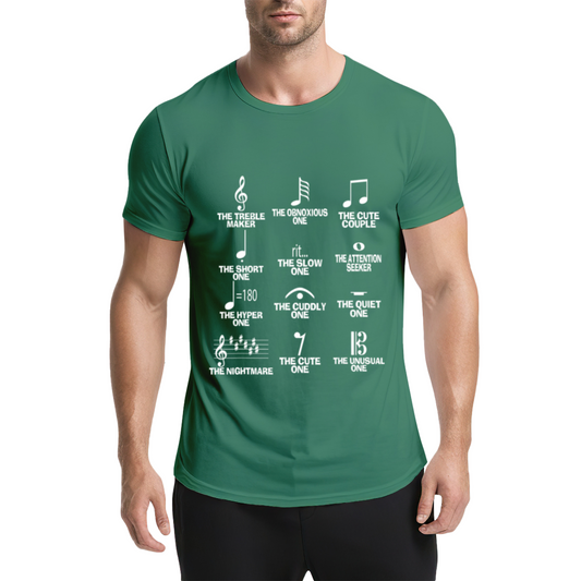 Music Note Personality Types Funny Musician T-Shirt