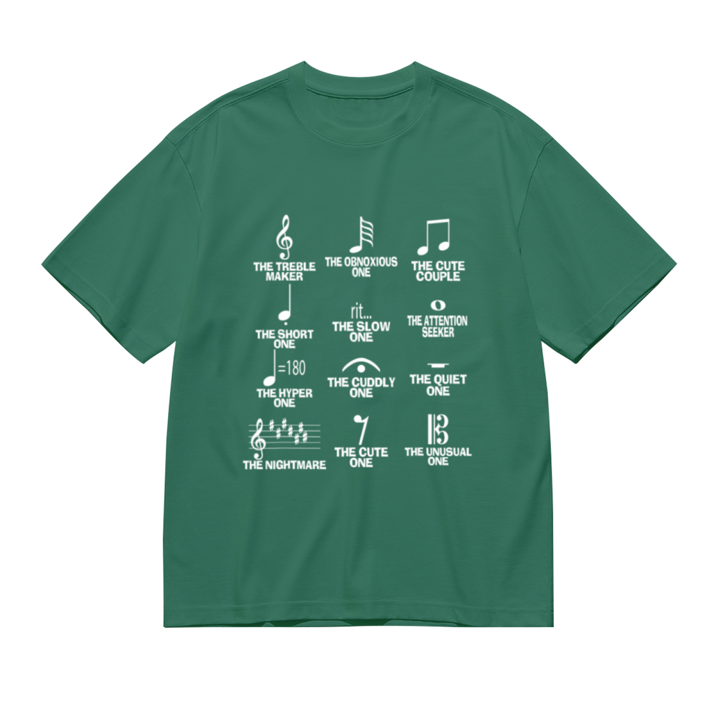 Music Note Personality Types Funny Musician T-Shirt