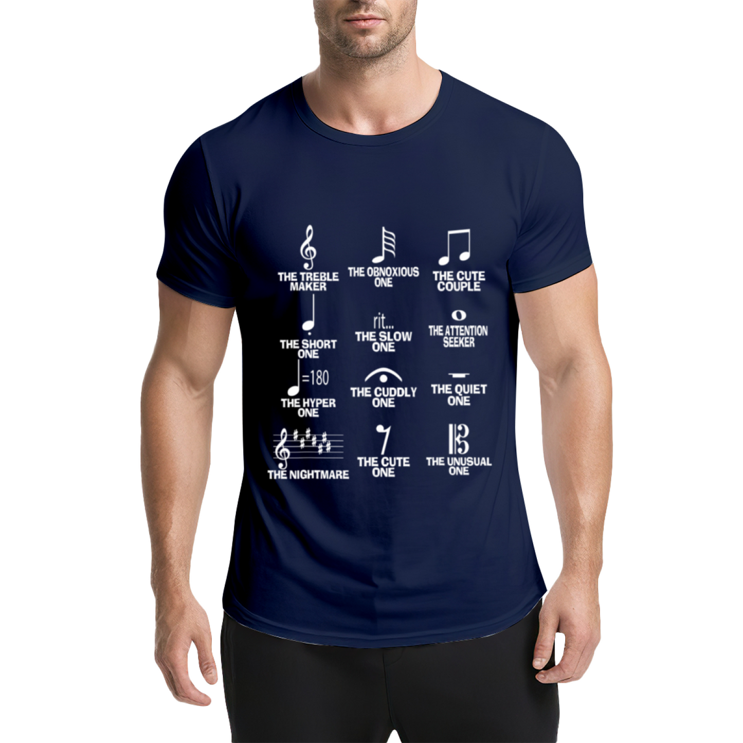 Music Note Personality Types Funny Musician T-Shirt