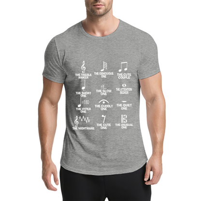 Music Note Personality Types Funny Musician T-Shirt