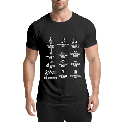 Music Note Personality Types Funny Musician T-Shirt