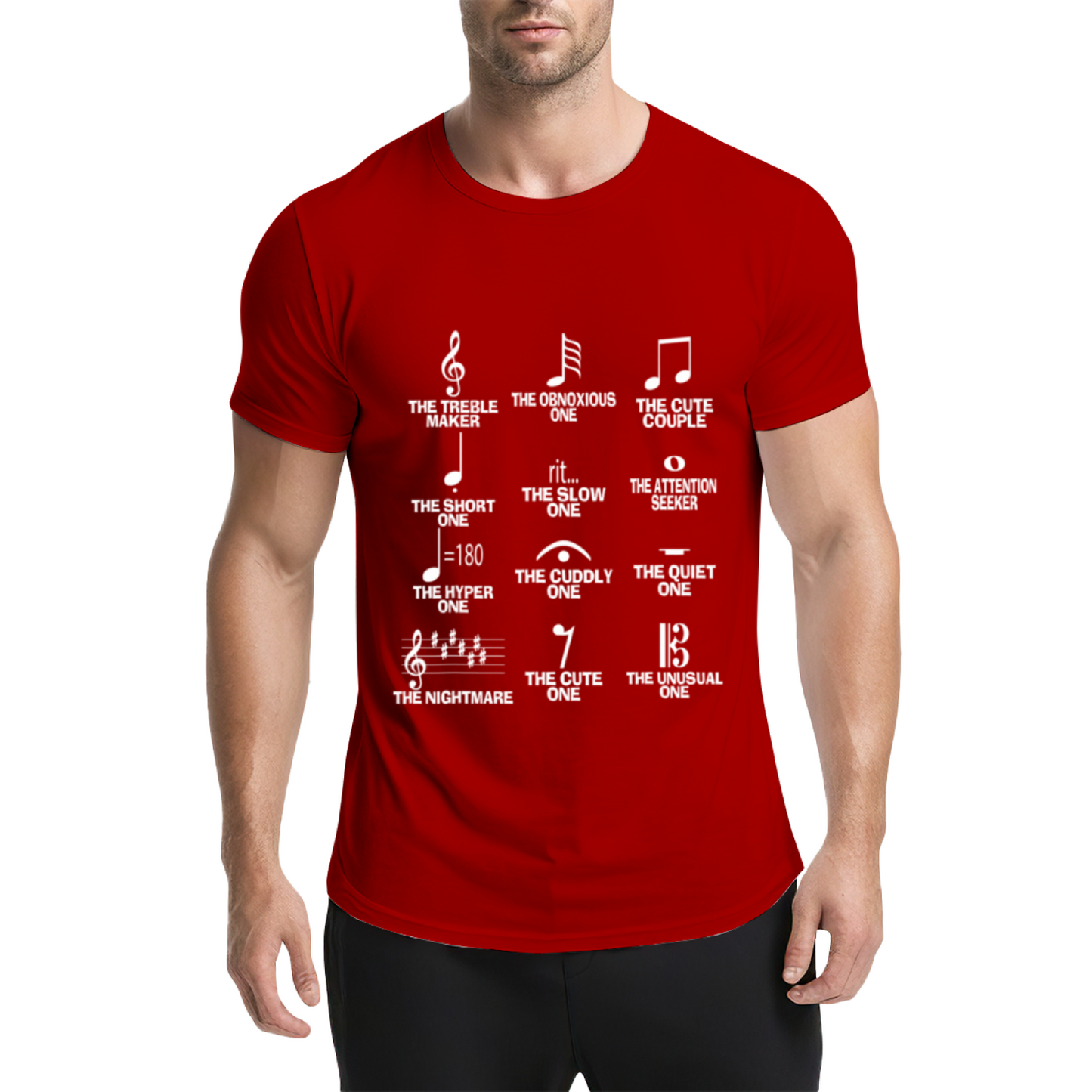 Music Note Personality Types Funny Musician T-Shirt
