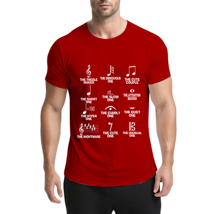 Music Note Personality Types Funny Musician T-Shirt