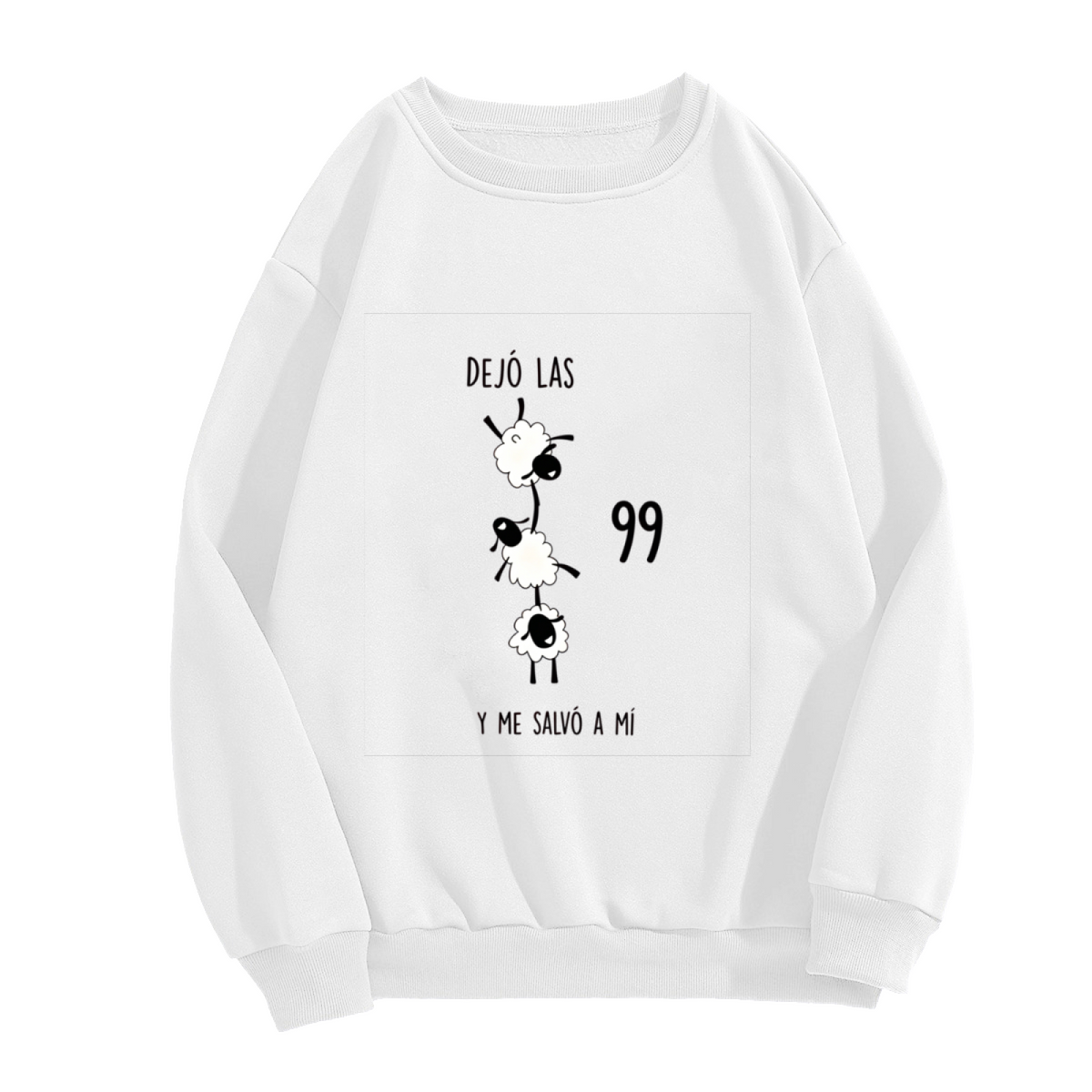 Parable Of The Lost Sheep Spanish Faith Theme Crewneck Sweatshirt