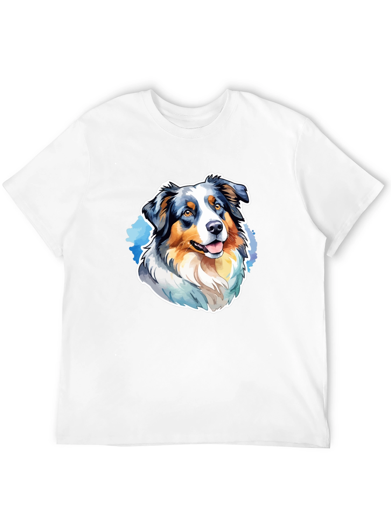 Australian Shepherd Graphic Tee - Mens Black T-Shirt