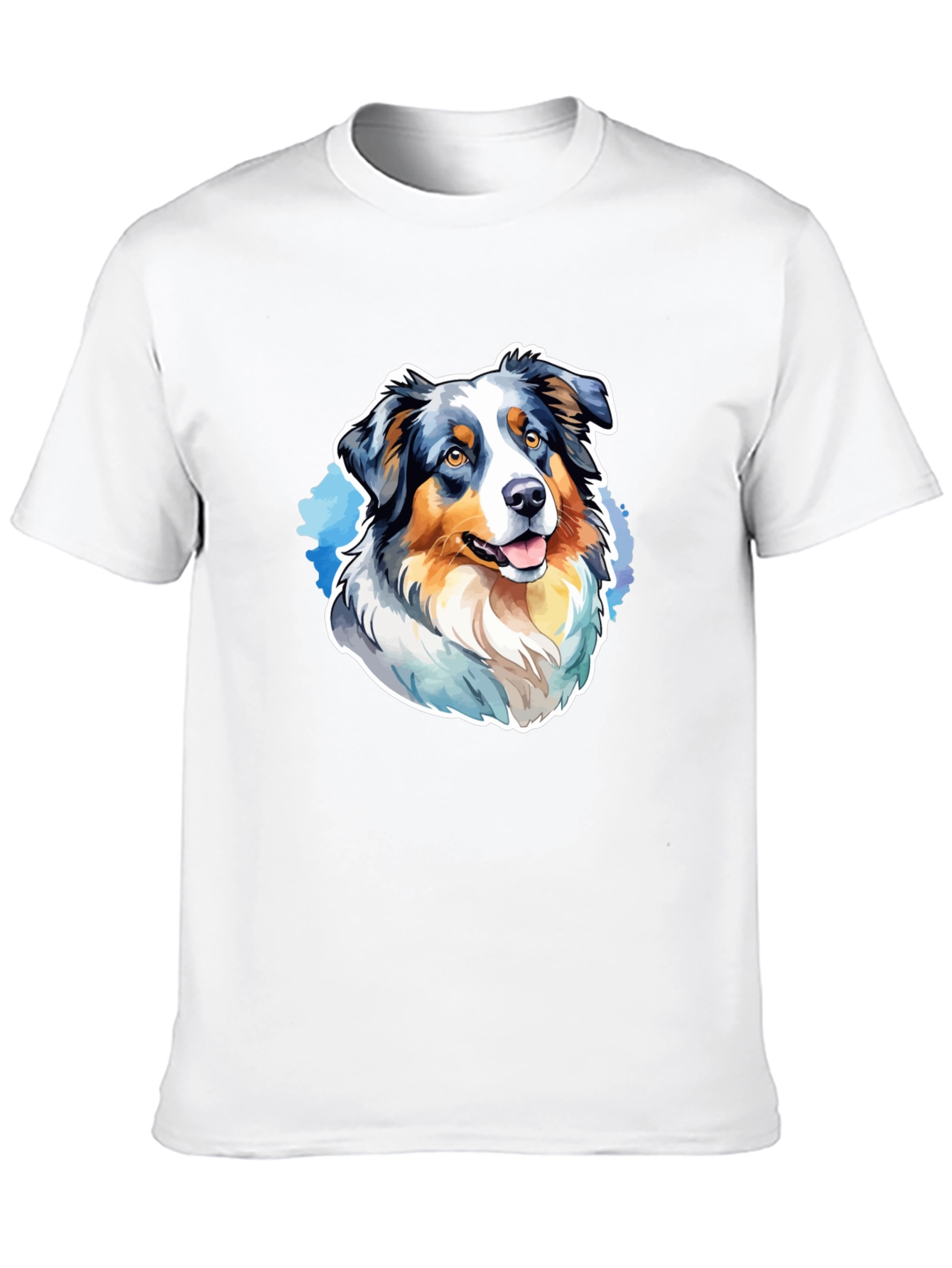 Australian Shepherd Graphic Tee - Mens Black T-Shirt