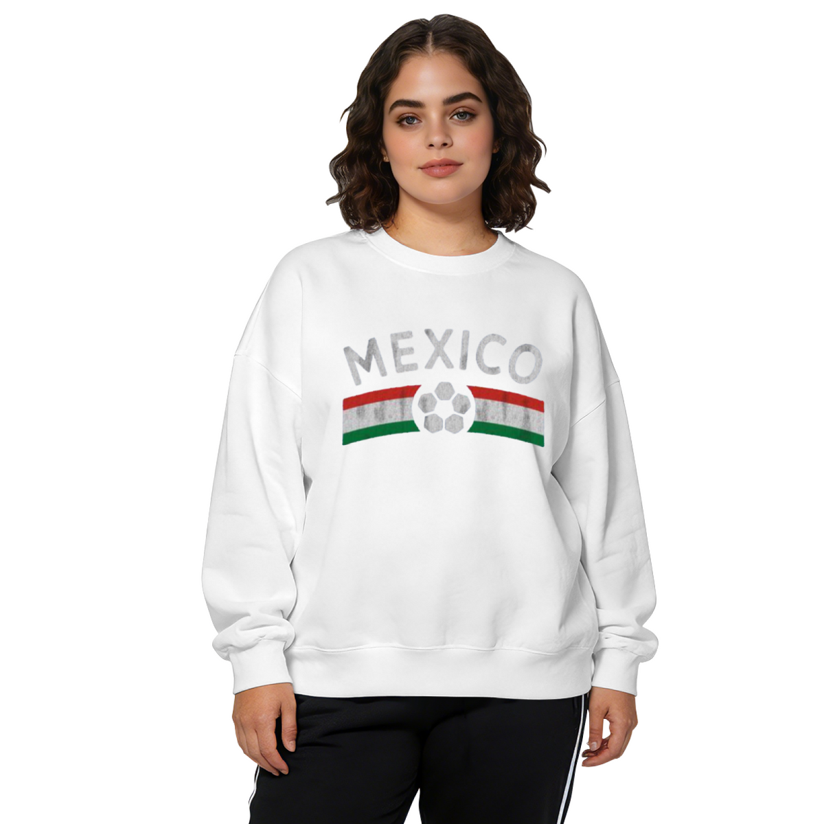 Mexico National Soccer Retro Vintage Crewneck Sweatshirt