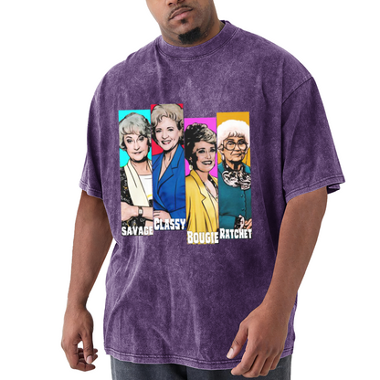 The Golden Girls Savage Classy Bougie Ratchet Retro T-Shirt