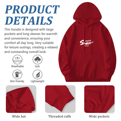 Save It Smart EST.2021 Trendy Script Print Hoodie