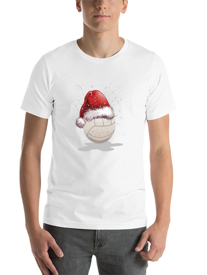 Volleyball Santa Hat Graphic Tee