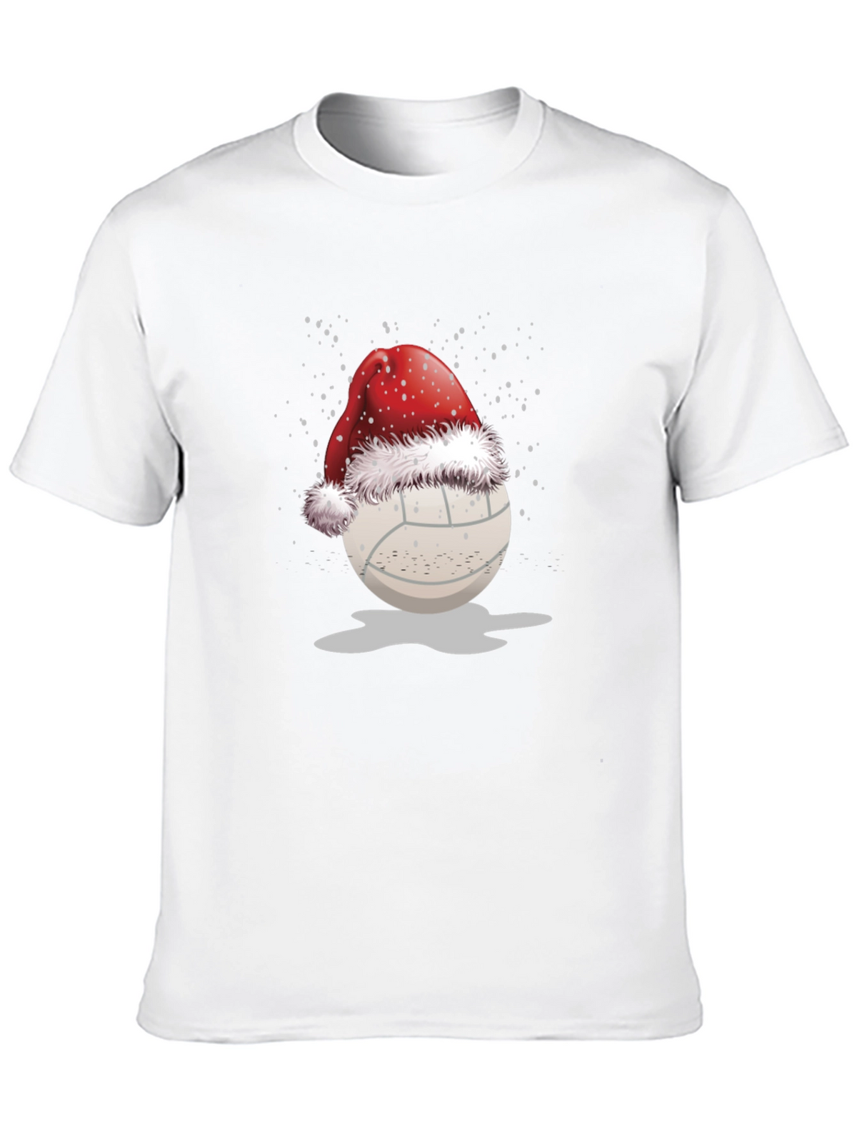 Volleyball Santa Hat Graphic Tee